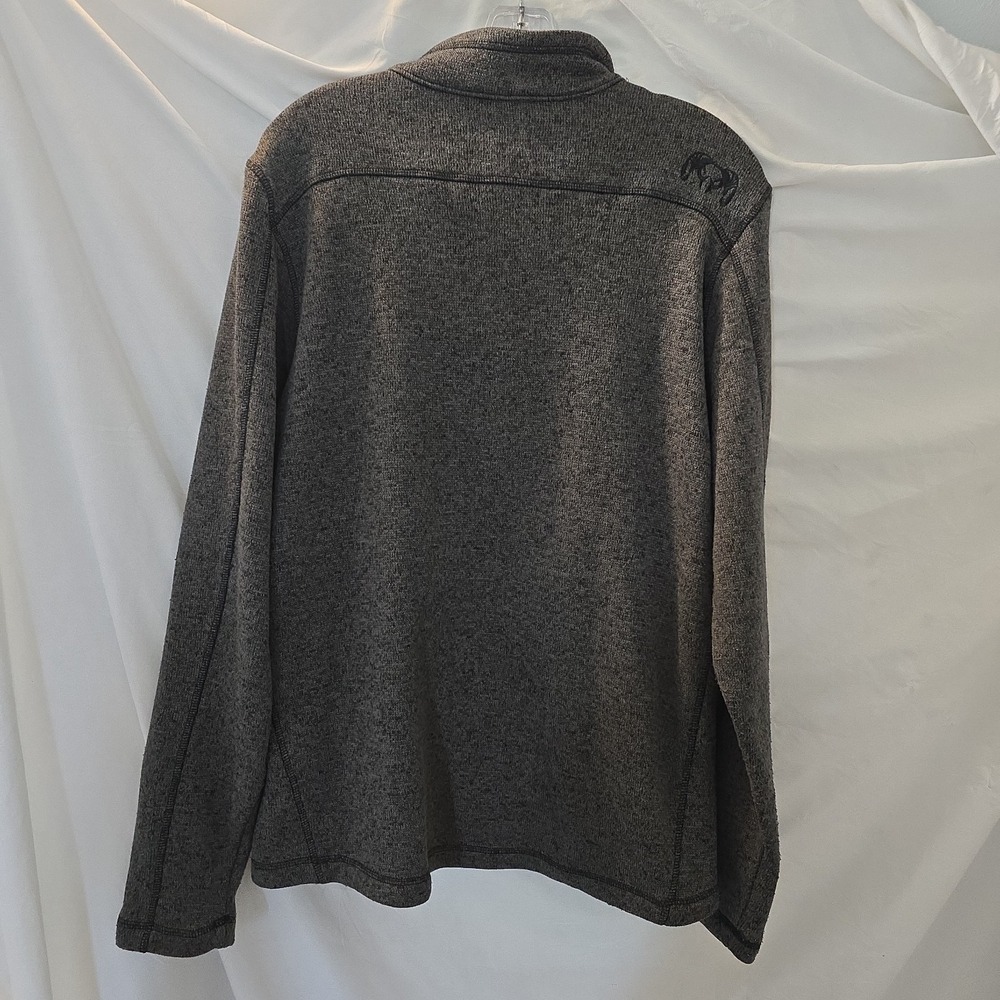 KUIU Men's L Gray Base Camp High Loft Sweater Fleece Full Zip Jacket Hunting - Picture 8 of 13